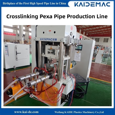 Máy sản xuất ống PEX liên kết chéo peroxide dây chuyền ép ống kép