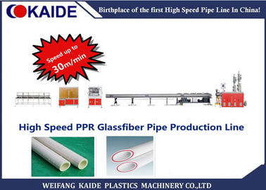 Dây chuyền sản xuất ống PPR sợi đôi Tốc độ 40m / phút cho kích thước ống 20-32mm