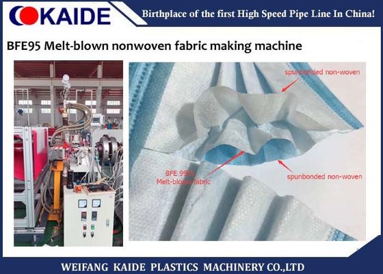 BFE95 Meltblown làm cho máy sản xuất vải không dệt với độ ồn thấp